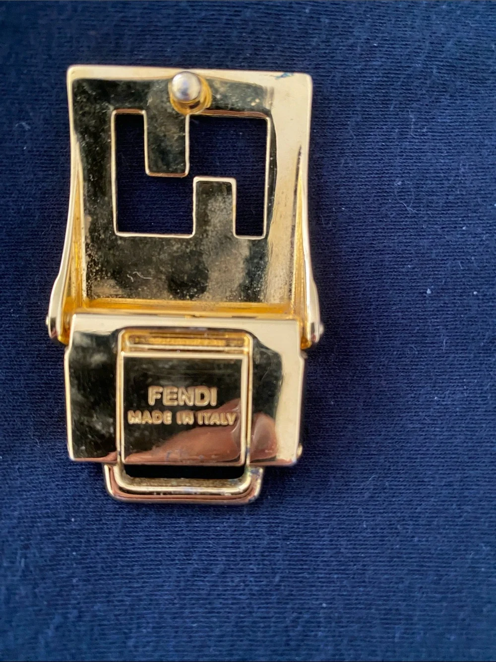 Fendi polished gold